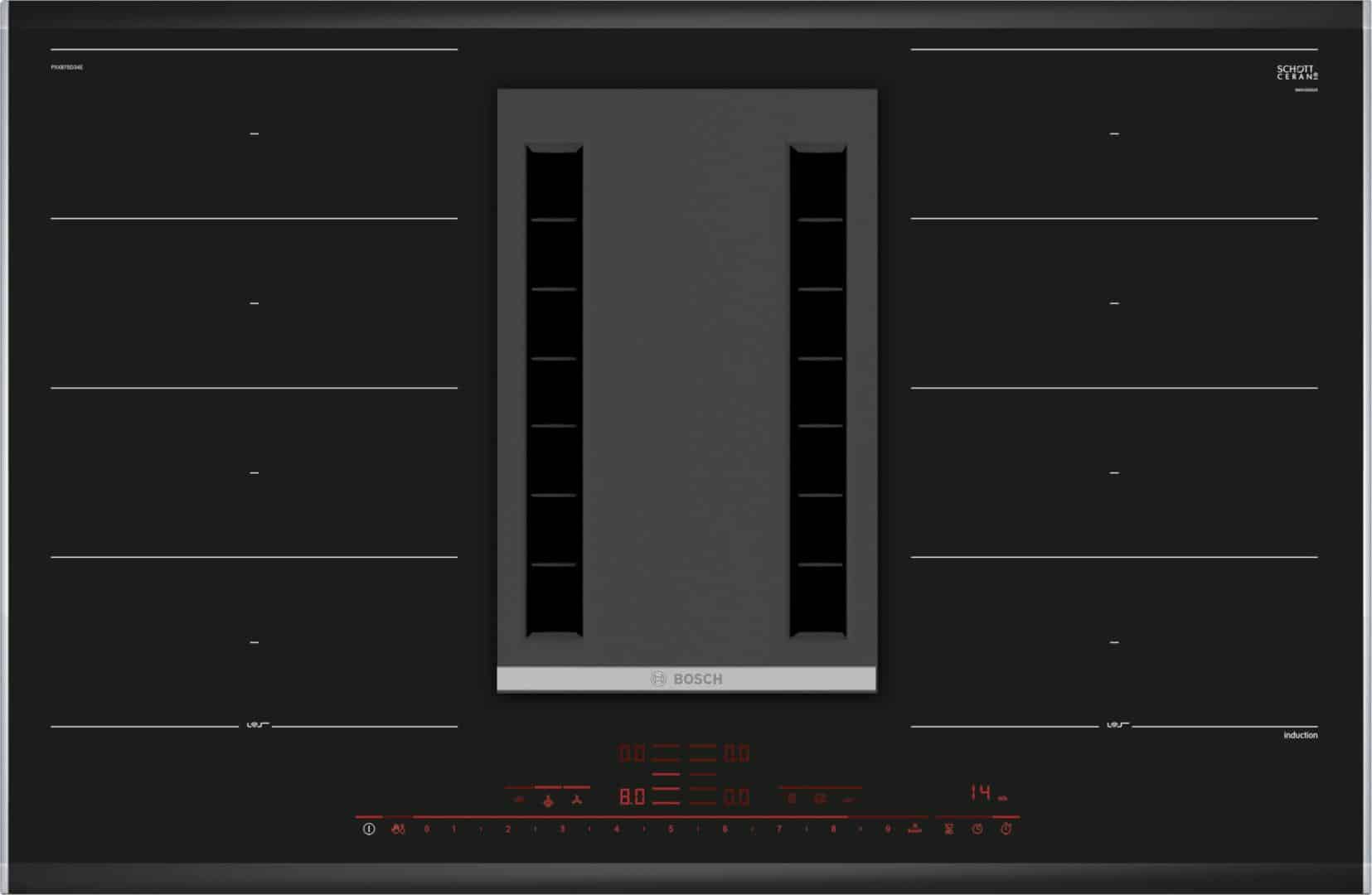 Bếp Từ Kết Hợp Hút Mùi Bosch PXX875D34E Serie 8 14 Bếp Từ Kết Hợp Hút Mùi Bosch PXX875D34E Serie 8