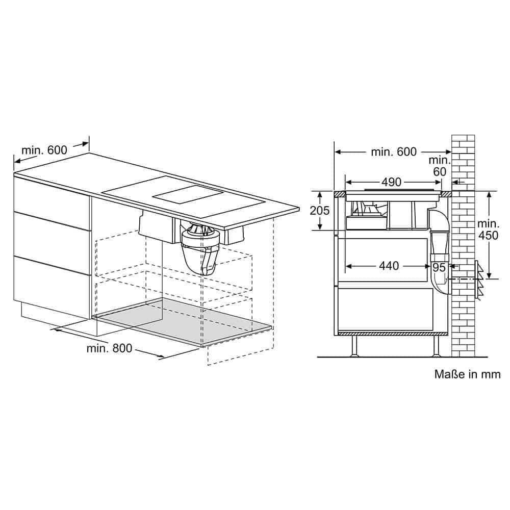 Bếp Từ Kết Hợp Hút Mùi Bosch PXX875D34E Serie 8 11 Bếp Từ Kết Hợp Hút Mùi Bosch PXX875D34E Serie 8