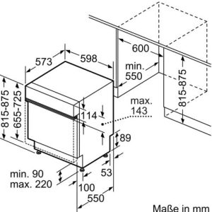 Máy Rửa Bát Bosch SMI68TS06E Series 6 Bán Âm 9 7
