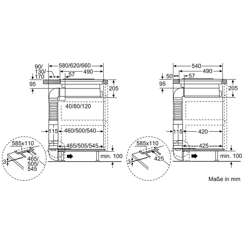 Bếp Từ Kết Hợp Hút Mùi Bosch PXX875D34E Serie 8 9 Bếp Từ Kết Hợp Hút Mùi Bosch PXX875D34E Serie 8