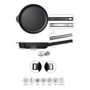 Chảo Woll 1724PLCIL XR Logic Fry Pans 24cm (Có Nắp) 5 Chảo Woll 1724PLCIL XR Logic Fry Pans 24cm (Có Nắp)