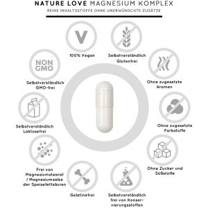 Viên Nang Nature Love Magnesium Komplex 180 Viên - Hỗn Hợp Magie Hữu Cơ 7 Viên Nang Nature Love Magnesium Komplex 180 Viên - Hỗn Hợp Magie Hữu Cơ