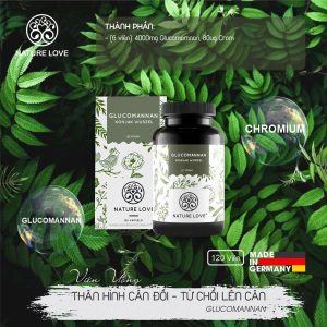 Viên Nang Nature Love Glucomannan Conjak Wurzel 120 Viên 7 Viên Nang Giảm Cân Nature Love Glucomannan 120 Viên