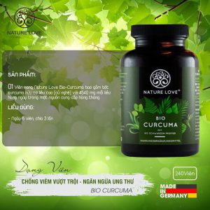 Viên Nang Bio Curcuma Kapseln Nature Love 240 Viên 6 Viên Nang Bio Curcuma Kapseln Nature Love 240 Viên