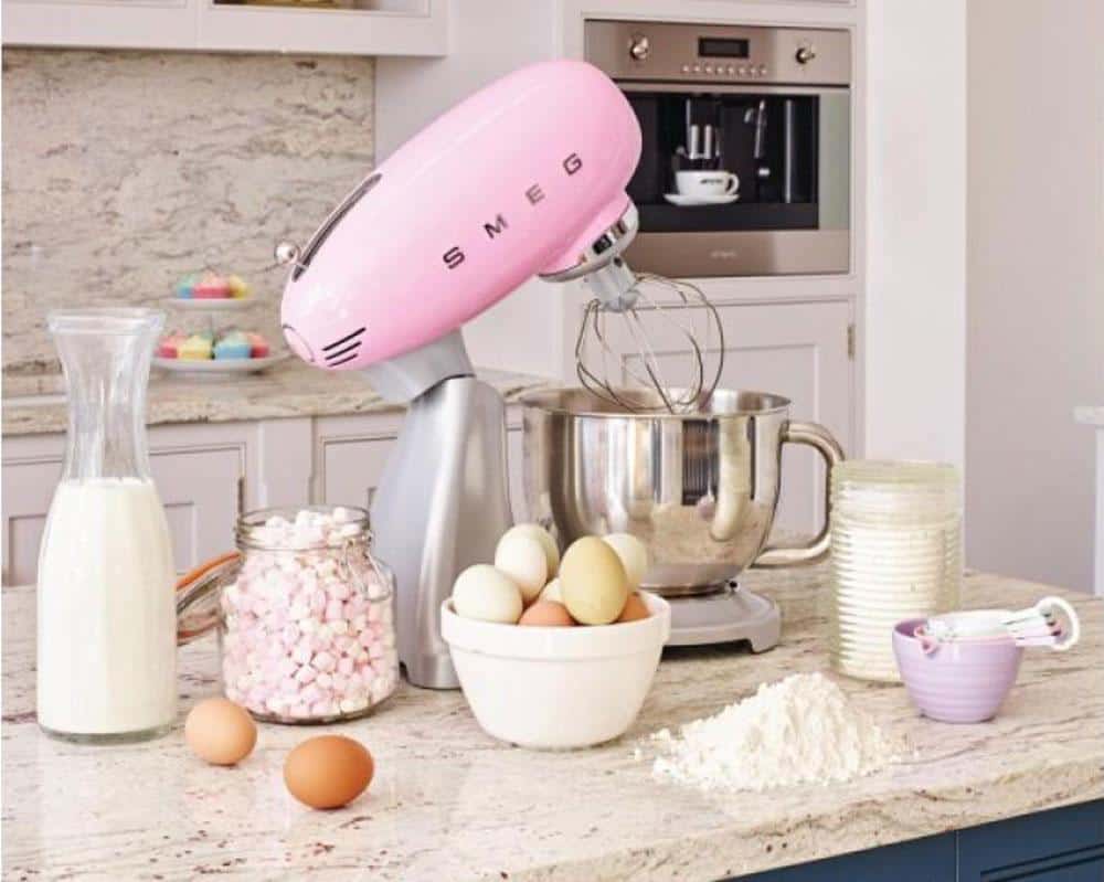 Máy Trộn Bột Smeg SMF02PKEU Pink Máy Trộn Bột Smeg SMF02PKEU Pink