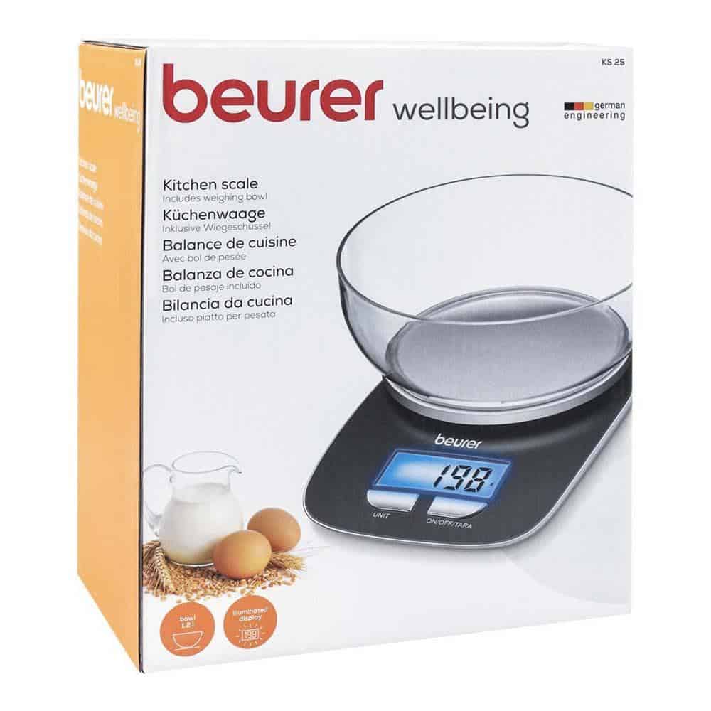 Cân Thực Phẩm Beurer KS25 Digital Kitchen Scales-2 Cân Thực Phẩm Beurer KS25 Digital Kitchen Scales