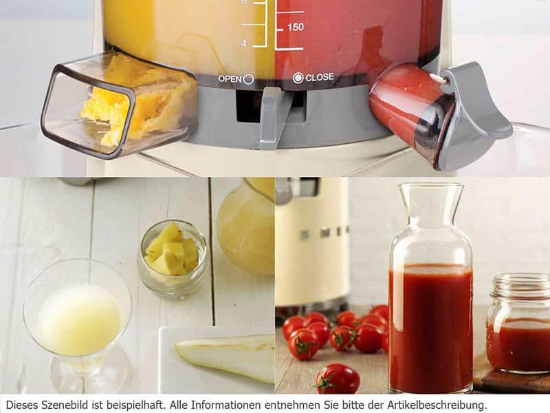 Máy Ép Chậm Trái Cây Smeg SJF01PBEU Pastel Blue 7 Máy Ép Chậm Trái Cây Smeg SJF01PBEU Pastel Blue