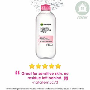 Tẩy Trang Garnier 36SD02 - 400ml Màu Hồng 3 Tẩy Trang Garnier 36SD02 - 400ml Màu Hồng