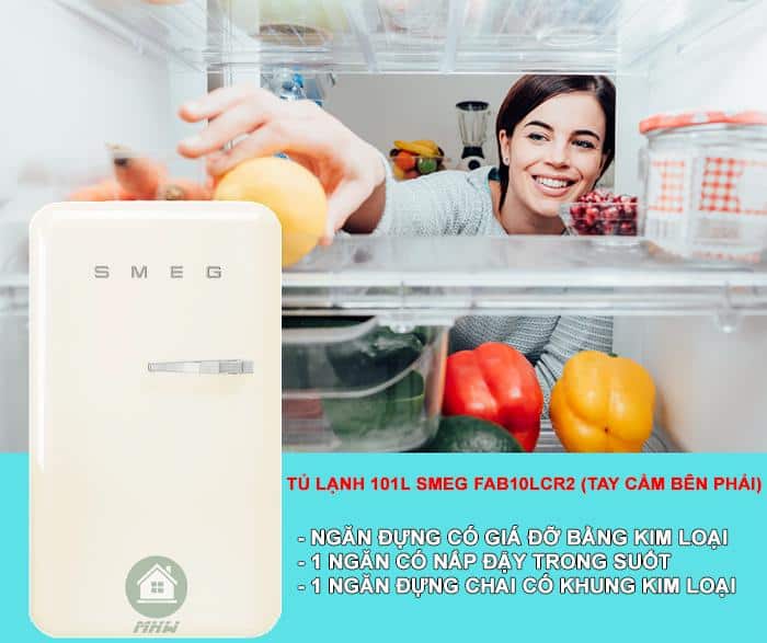 Tủ Lạnh 101L Smeg FAB10LCR2 3 TU LANH 101L SMEG FAB10LCR2