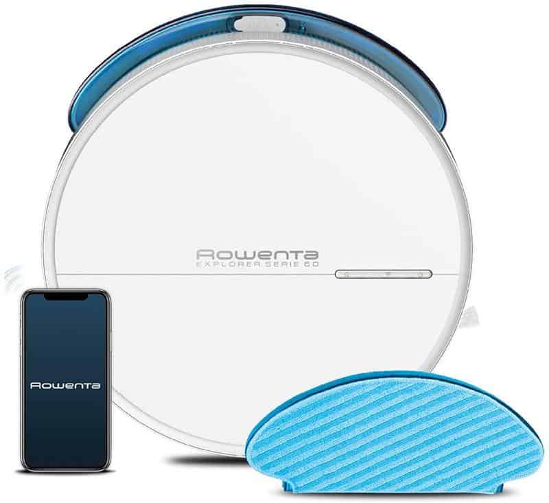 Robot Hút Bụi Lau Nhà Rowenta RR7427 19 Robot Hút Bụi Và Lau Nhà Rowenta Explorer 60 Connect RR7427
