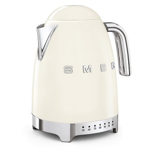 Ấm Đun Nước Siêu Tốc Smeg KLF04CREU Cream 4 Ấm đun nước SMEG KLF04CREU màu kem với thiết kế các nút sáng nhiệt độ trực quan