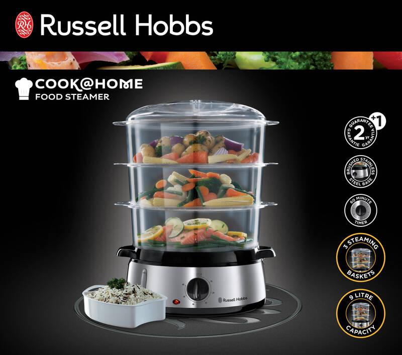 Nồi Hấp Điện 3 Tầng Russell Hobbs 19270-56 9 Nồi Hấp Russell Hobbs 19270-56