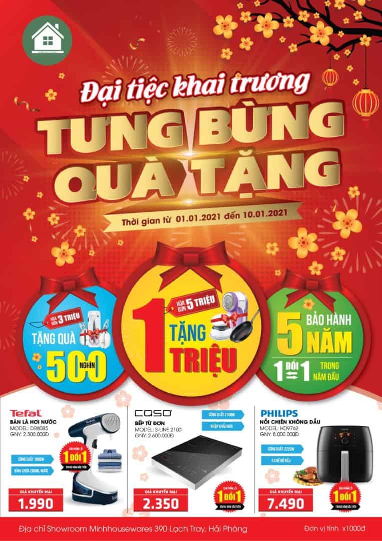 Minh House Tưng Bừng Khai Trương Showroom Đầu Tiên tại Hải Phòng 1 to roi khai truong hai phong 01 min