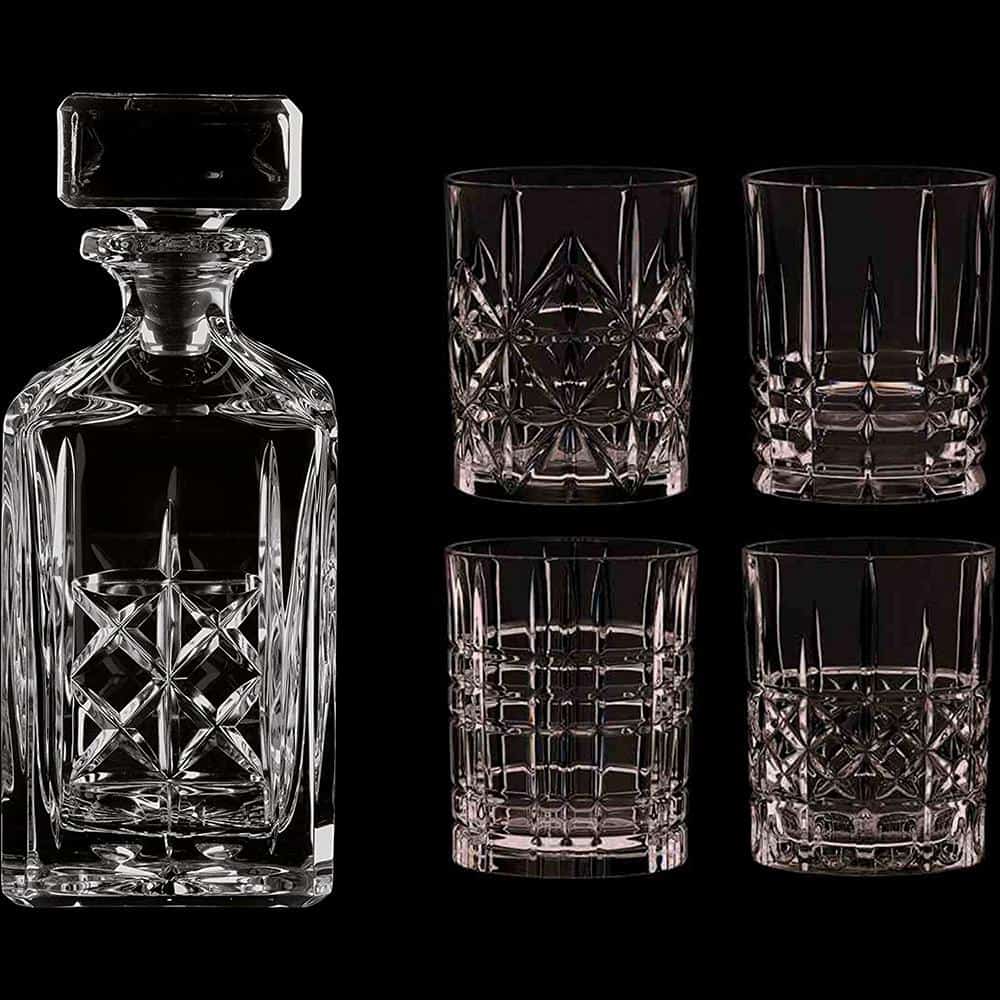 Bộ Bình Và Ly Uống Rượu Nachtmann 98196 Highland Whiskyset 3 Bộ Bình Và Ly Uống Rượu Nachtmann 98196 Highland Whiskyset