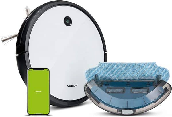 Robot Lau Nhà, Hút Bụi Medion MD20041 Intelligent 2in1 Cleaning With Extra Power 3 Medion MD20041