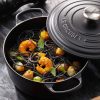 Nồi Gang Le Creuset Matt Black Licorice Màu Đen 24cm 1 341078 xxl