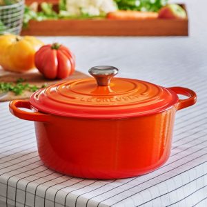Nồi Gang LeCreuset Evo Flame Màu Cam 22cm 3 37539 scaled e1615286180117