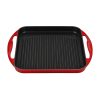 Chảo Nướng LeCreuset L2034 Màu Đỏ Anh Đào Hình Chữ Nhật 32x22cm 2 L2034