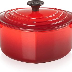 Nồi Gang Le Creuset Heart Casserole Cerise 20cm 3 Nồi Gang LeCreuset Heart Casserole Cerise 20cm