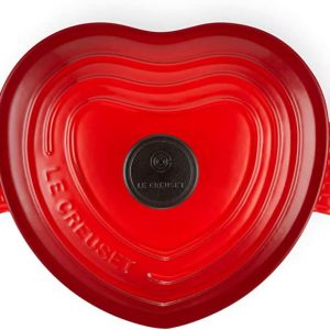 Nồi Gang Le Creuset Heart Casserole Cerise 20cm 5 Nồi Gang LeCreuset Heart Casserole Cerise 20cm