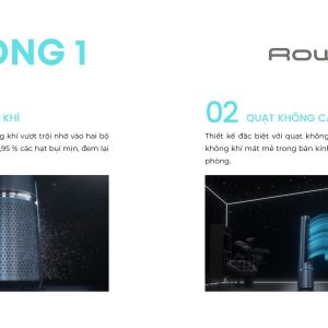 Quạt Không Cánh Kèm Lọc Không Khí Rowenta QU5030F0 4 Quạt Không Cánh Kèm Lọc Không Khí Rowenta QU5030