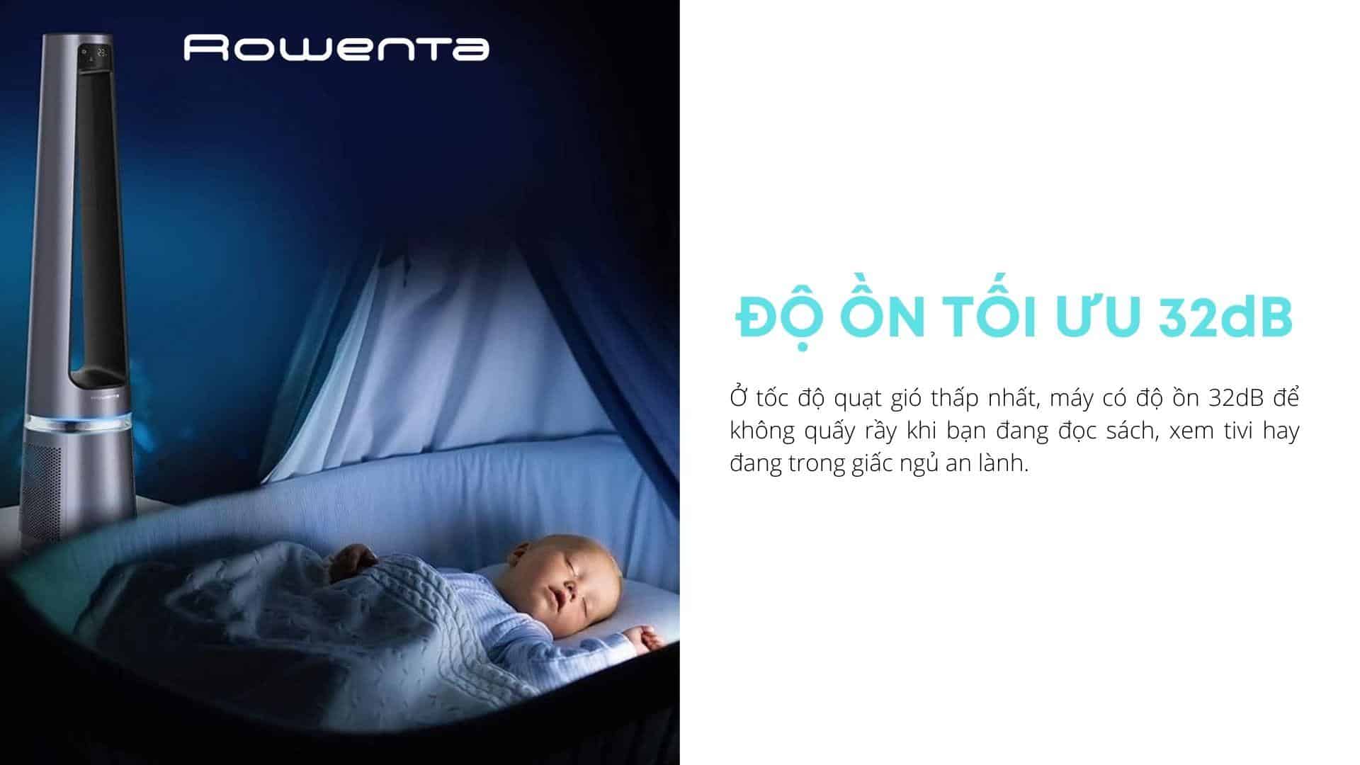 Quạt Không Cánh Kèm Lọc Không Khí Rowenta QU5030-6 Quạt Không Cánh Kèm Lọc Không Khí Rowenta QU5030