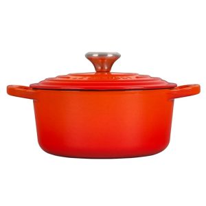 Nồi Gang LeCreuset Evo Màu Cam Flame 18cm 5 flame 1