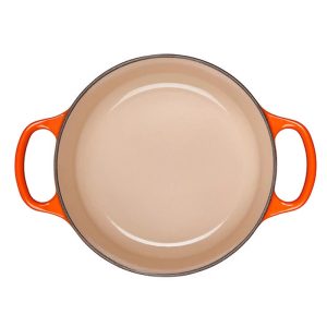Nồi Gang LeCreuset Evo Màu Cam Flame 18cm 4 flame 2