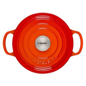 Nồi Gang LeCreuset Evo Màu Cam Flame 18cm 3 flame 3