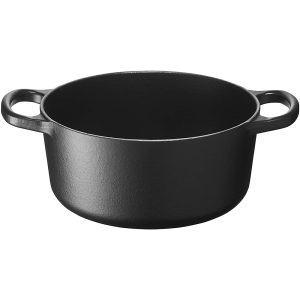 Nồi Gang LeCreuset Bräter rund Evo 20cm Schwarz Matt 4 3 15