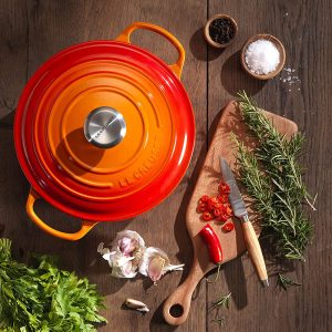 Nồi Gang LeCreuset Bräter rund Evo 22cm Orange 7 7 12