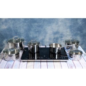 Khuyến Mãi 30.4 - 1.5 73 Bộ Nồi WMF Astoria 780166040 Bạc 6 Món, Thép Không Gỉ