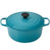 Nồi Gang LeCreuset Bräter Rund Evo 20cm Caribe Blue 2 Le Creuset10 0
