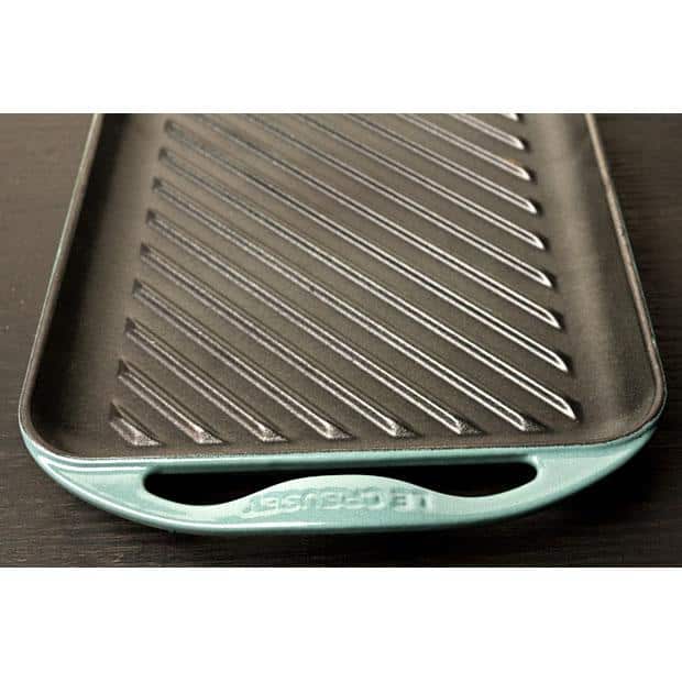 LeCreuset Grillpfanne rechteckig Trad.32x22cm Karibik Blau LeCreuset Grillpfanne rechteckig Trad.32x22cm Karibik Blau