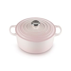 Nồi Gang LeCreuset Bräter rund Evo 24cm Shell Pink 4 c 6