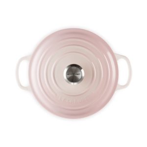 Nồi Gang LeCreuset Bräter rund Evo 24cm Shell Pink 5 d 2