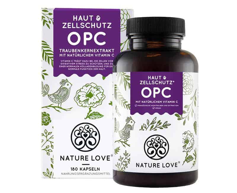 Viên Nang Nature Love OPC Traubenkernextrakt - Chống Oxi Hoá, Thoái Hoá 11 Viên Nang Nature Love OPC Traubenkernextrakt