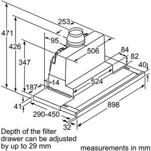 Máy Hút Mùi Bosch DFS097J50B Serie 8 Âm Tủ 7 Máy Hút Mùi Bosch DFS097J50B