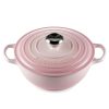 Nồi Gang LeCreuset La Marmite 24cm Shell Pink ( Màu Hồng) 2 la marmite1 0