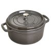 Nồi Gang Staub Round Cocotte Graphite Grey 24cm 1 40500 246 10