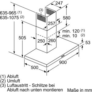 Máy Hút Mùi Treo Tường Bosch DWB96BC50 Series 2 7 5 19