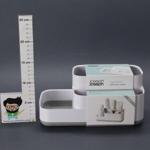 Khay Đựng Bàn Chải Mỹ Phẩm Nhà Tắm Joseph Joseph 70513 EasyStore Trắng Xám 5 Khay Đựng Bàn Chải Mỹ Phẩm Nhà Tắm Joseph Joseph 70513 EasyStore