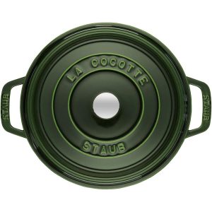 Nồi Gang Staub Round Cocotte Basil 24cm 40509-356-0 6 Cocotte Round 24cm Basil 2