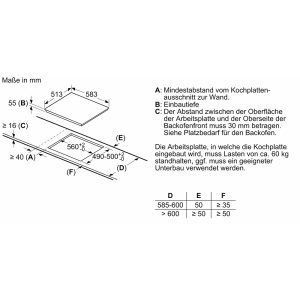 Bếp Từ 4 Vùng Nấu Bosch PIE645BB1E Series 4 9 Bếp Từ 4 Vùng Nấu Bosch PIE645BB1E Series 4