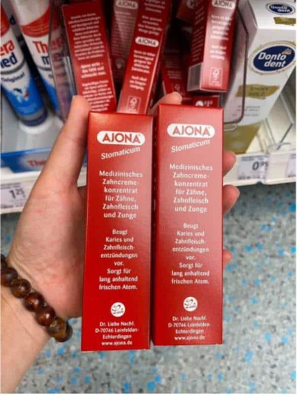 Kem Đánh Răng Ajona Stomaticum 25ml Kem Đánh Răng Ajona Stomaticum 25ml