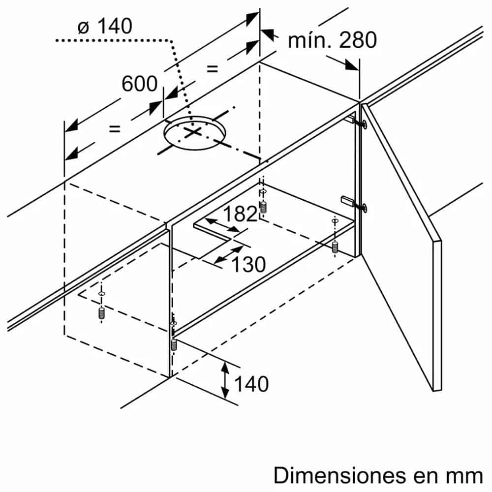 Máy Hút Mùi Bosch DFT63AC50 Âm Tủ Máy Hút Mùi Bosch DFT63AC50 Âm Tủ