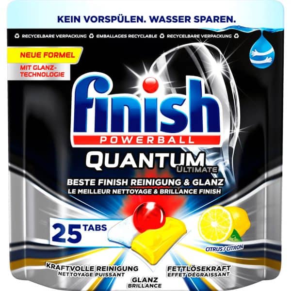 Viên Rửa Bát Finish Quantum Túi 25 Viên 6 Viên Rửa Bát Finish Quantum Túi 25 Viên