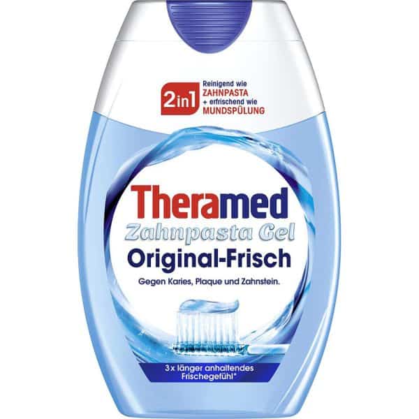 Kem Đánh Răng Theramed 2-In-1 Original Frisch Zahnpasta Gel 75ml Màu Xanh 7 Kem Đánh Răng Theramed 2-In-1 Original Frisch Zahnpasta Gel 75ml Màu Xanh