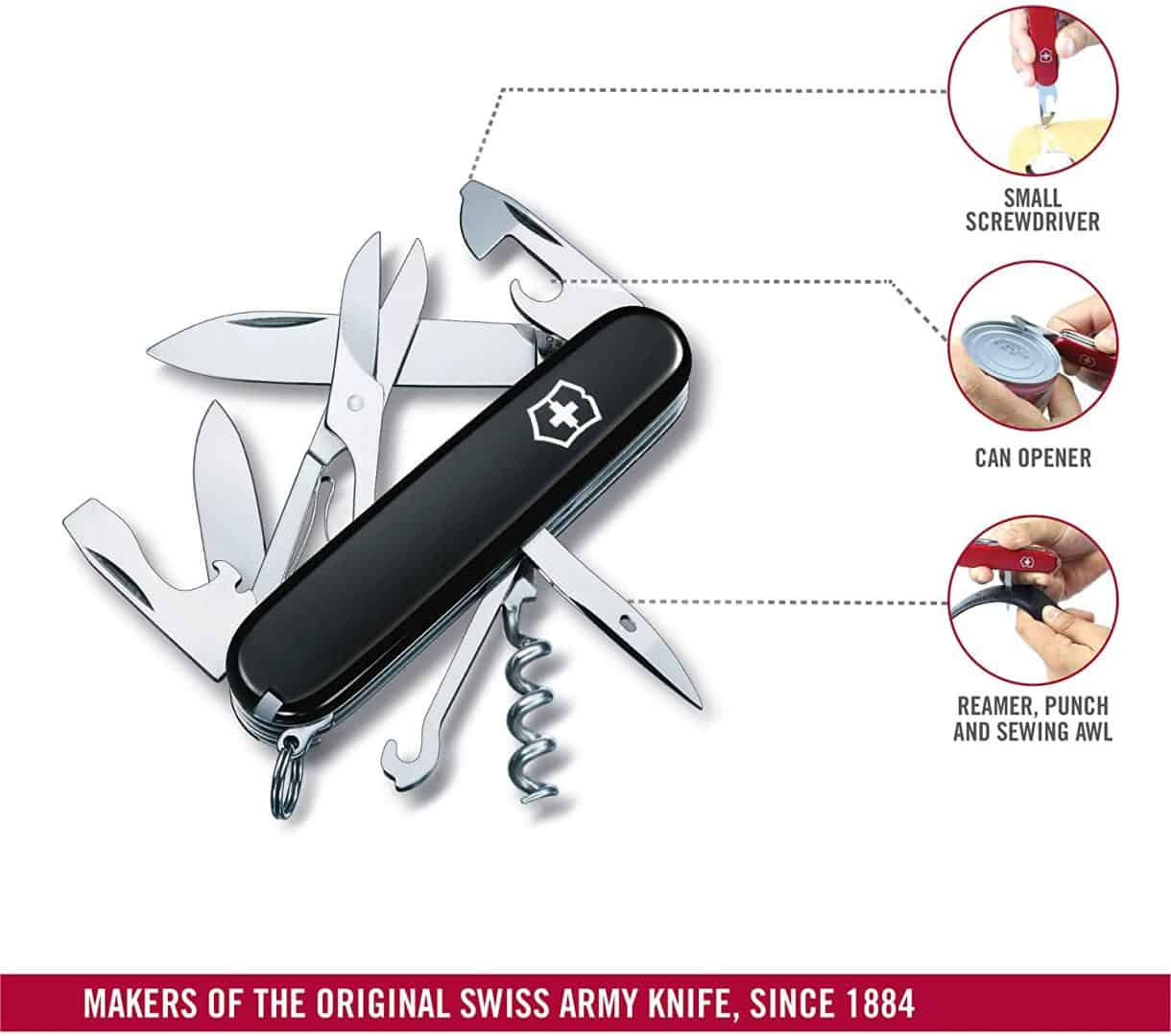 Dụng Cụ Đa Năng Victorinox Climber Nero 1.3703.3B1 - Black Dụng Cụ Đa Năng Victorinox Climber Nero 1.3703.3B1 - Black