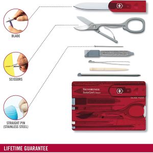 Dụng Cụ Đa Năng Victorinox Swisscard Ruby 0.7100.T 6 Dụng Cụ Đa Năng Victorinox Swisscard Ruby 0.7100.T